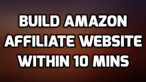 How to Build Amazon Affiliate Website Automatically Within 10 Mins LIVE DEMO