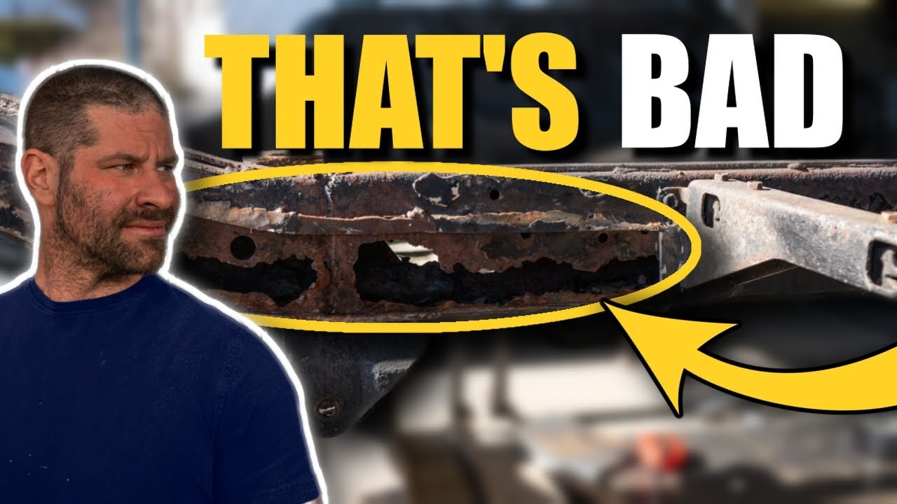 Land Rover Rusty Frame I Will Fix This Rusted Land Cruiser Frame - YouTube