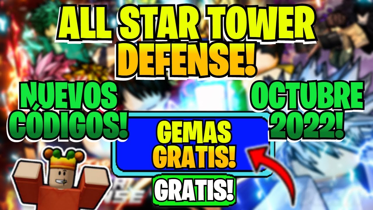 OCTUBRE 2022* ¡NUEVOS CÓDIGOS DE ⭐ ALL STAR TOWER DEFENSE! ⭐