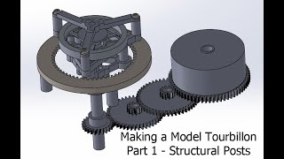 Making a Model Tourbillon in the Home Machine Shop - Part 1 - Making the Frame Posts