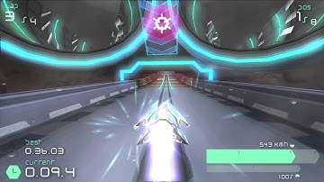 Wipeout Pulse - Campaign Grid 6 - Single Race - Flash - Fort Gale White [PSP] [1080p] [60fps]