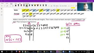 AP Stats 1 2 part 2   Display Quantitative Data   Stem leaf plots and Histograms
