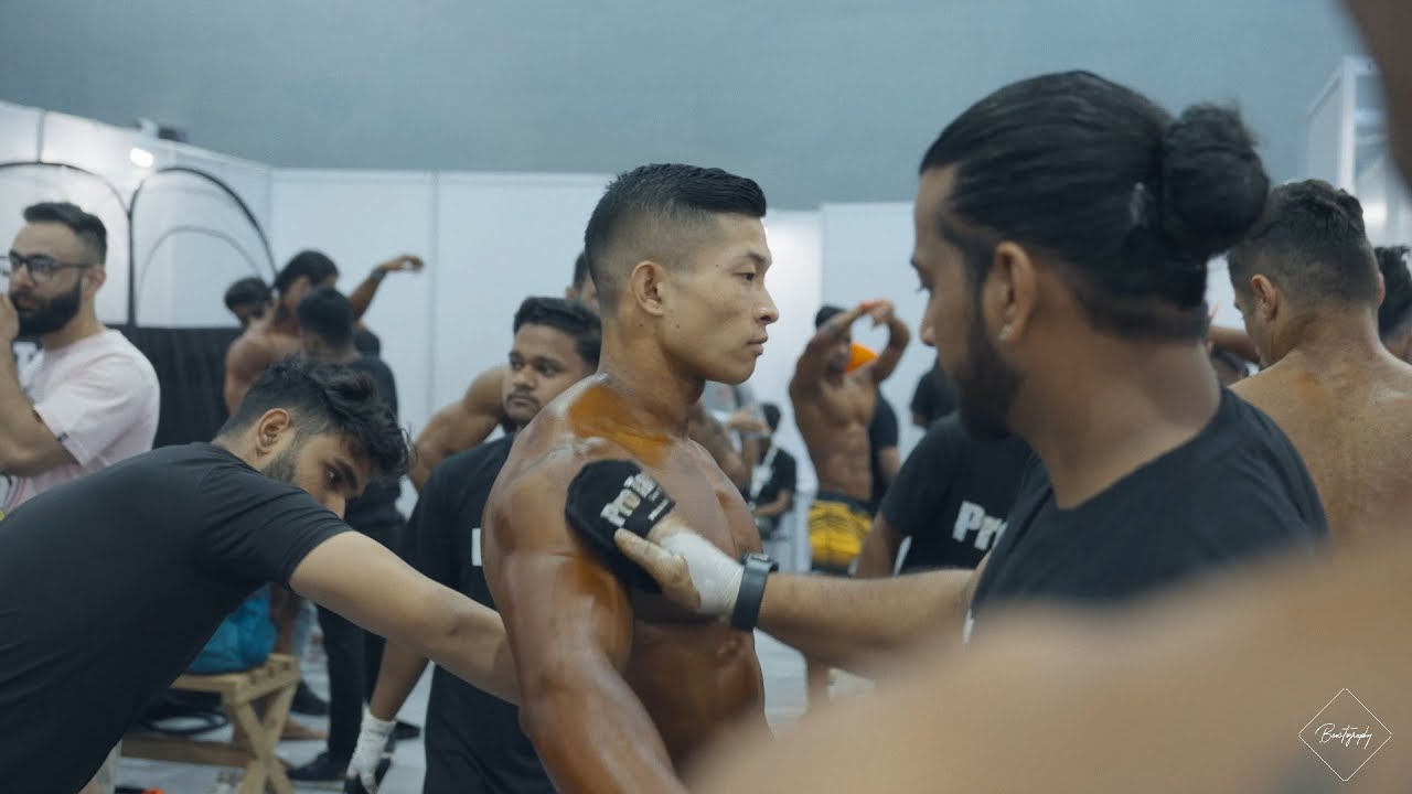 Cinematic  Body Building backstage | Sheru classic Delhi 2023 | IHFF | Aryan Gupta