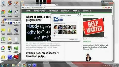 How to install Facebook pop up widget for blogger?