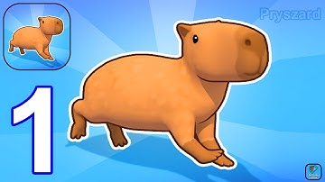 Capybara Rush - Gameplay Walkthrough Part 1 Levels 1-20 (iOS,Android)