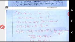 M3 Functional Analysis- Completion Theorem