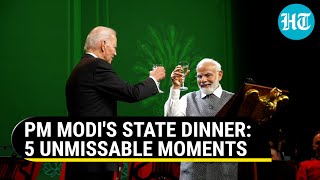 'No Alcohol' Toast, Laughter, Bonhomie & More; Watch Key Moments from PM Modi's White House Dinner