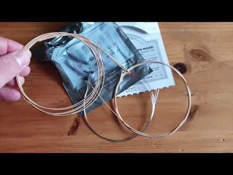 Unboxing - D'Addario EJ16 Phosphor Bronze Acoustic Strings & Fitting to trusty Yamaha FG 331 Guitar