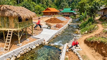 Full DIY Build - Foundation, Embankment, Kitchen & Stairs in the Forest