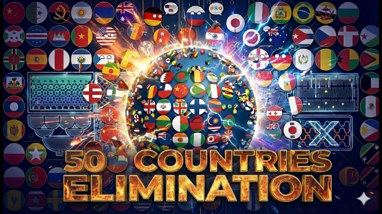 50 Countries Eliminations World Marble Race  | 5 Lap Epic Battle! 