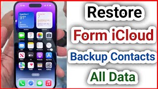 How to Restore iPhone from iCloud Backup  (2022) | How To Restore iPhone From An iCloud Backup