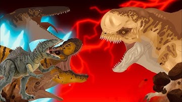 T rex Ember vs Distortus Rex / Stick Nodes animation | (Reaction)