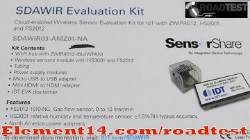 IDT Wireless Flow Rate, Humidity&Temp Sensing Kit testing the sensors
