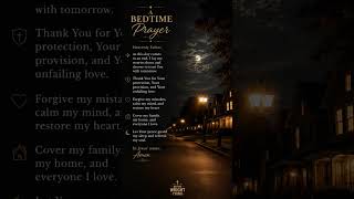 A Peaceful Bedtime Prayer with Scripture for Rest, Protection & God's Peace #eveningprayer #prayer