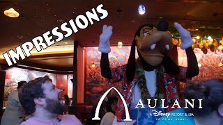 Goofy Couldn't Handle it and Walked off! Lol! - Aulani Impressions