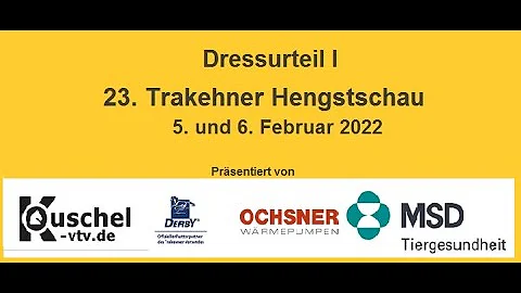 Trakehner Hengstschau Mnster-Handorf 2022 - Dressu...