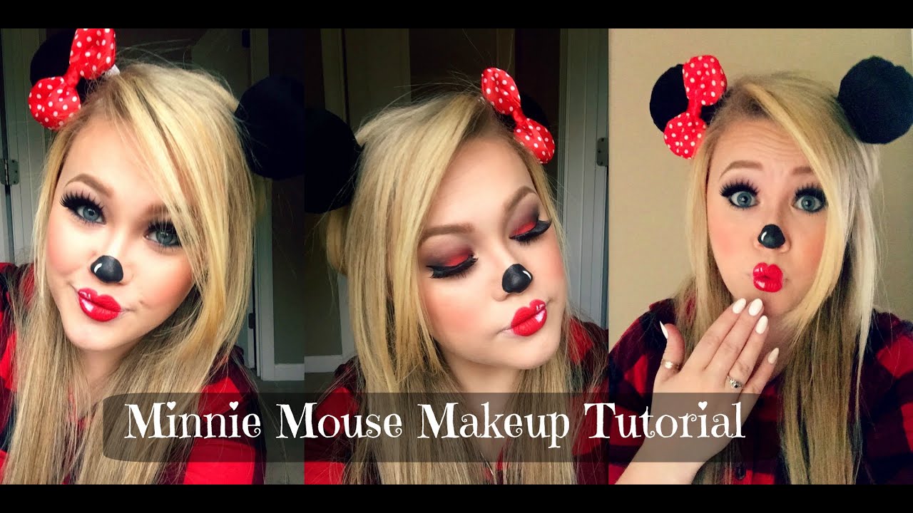 Minnie Mouse Halloween Makeup Tutorial YouTube