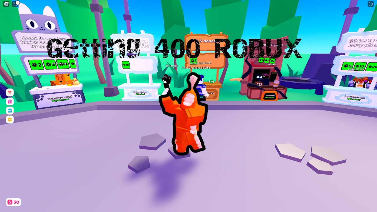 Trieng to get 400 robux part 1 Offical Video - YouTube