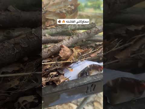 محاولاتي الفاشله في اشعال الحطب