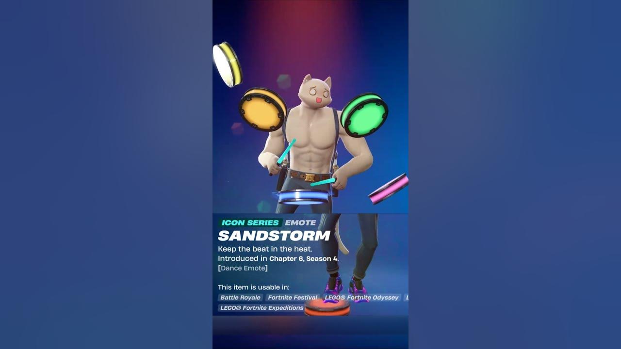 New Sandstorm Emote!  #fortnite #fortniteemotes #gaming #shorts #fyp #foryou