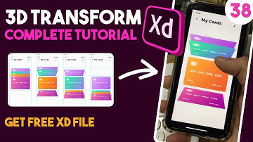 Advanced 3D transform adobe xd 3d mobile mockup in xd | UIUX design part 38