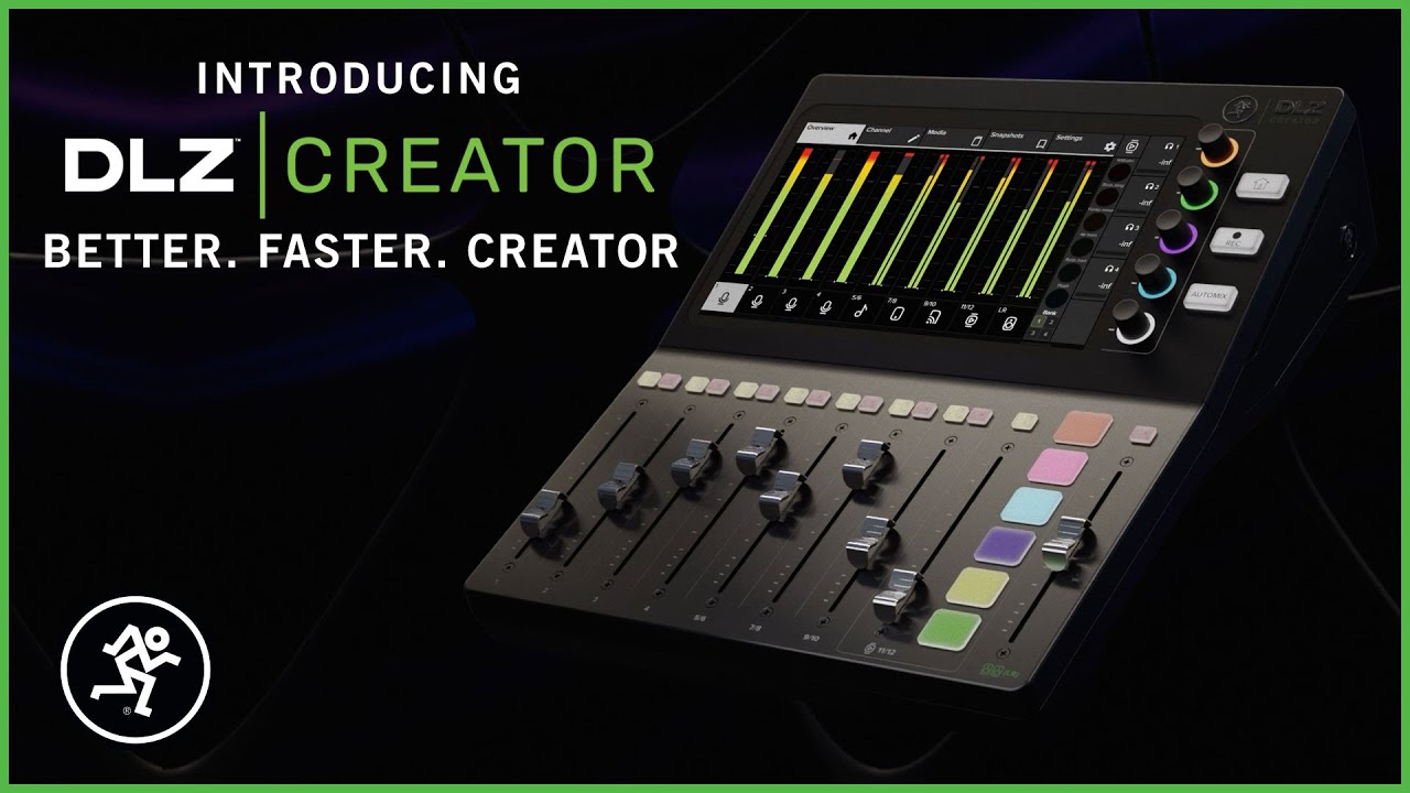  Mackie DLZ Creator Adaptive Digital Mixer for Podcasting,  Streaming and  with User Modes, Mix Agent Technology, Auto Mix,  Onyx80 Mic Preamps : Musical Instruments
