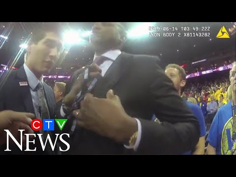 Video shows new views of security guard's confrontation with Toronto Raptors President Masai Ujiri