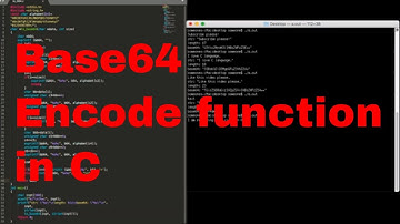 Base 64 encode function in C language