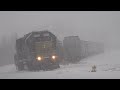 I Was Filming A Train In The Snow And This Happened! CSX and CP Trains In A Buffalo Blizzard DPU Too