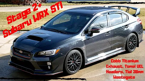 WRX STI Stage 2+, Cobb Titanium Exhaust and Downpipe, Tial 38mm External Wastegate, Driving Sounds.