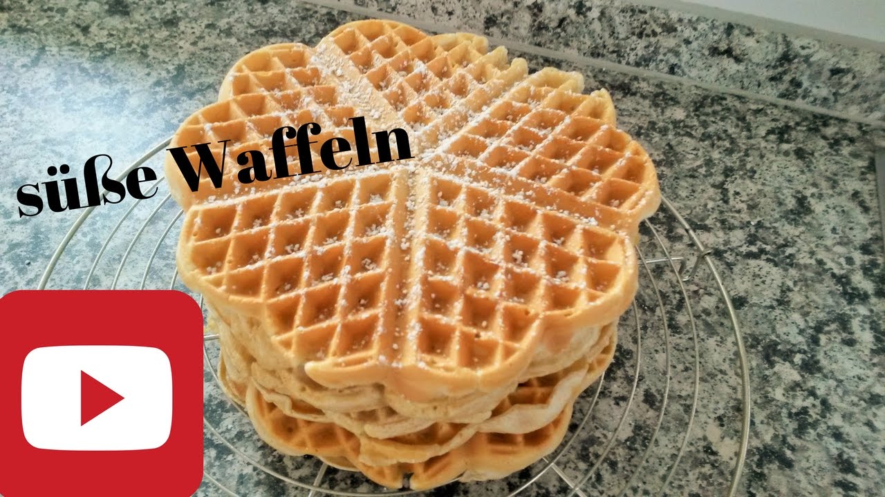 Süße+leckere Waffeln backen| frisch vom Waffeleisen| leckeres Rezept ...