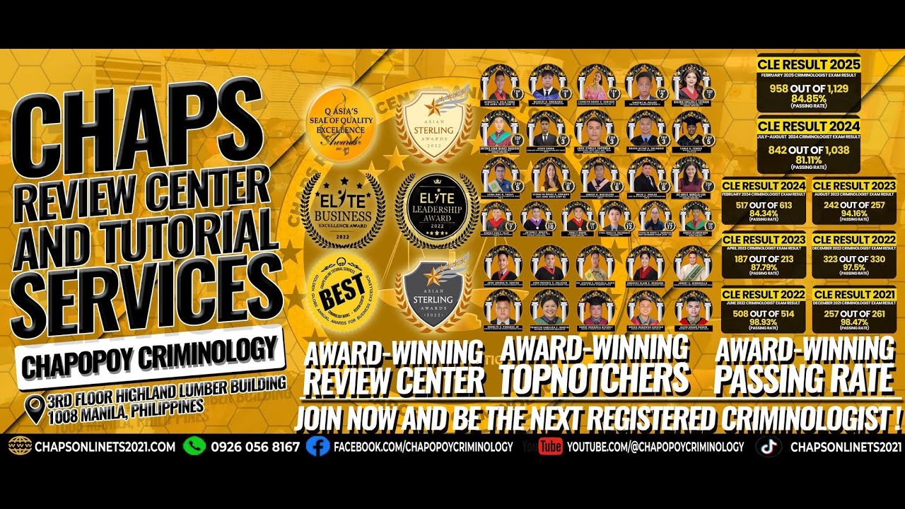 RL PERSONAL IDEN. (JMC) - CHAPS ONLINE TUTORIAL SERVICES