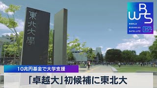 ｢卓越大｣初候補に東北大　10兆円基金で大学支援【WBS】（2023年9月1日）