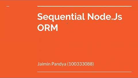NodeJs Sequelize ORM