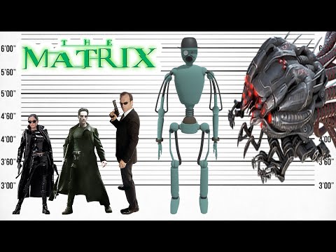Matrix Realms Unleashed: Size Comparison of Iconic Characters | Satisfying Showdown