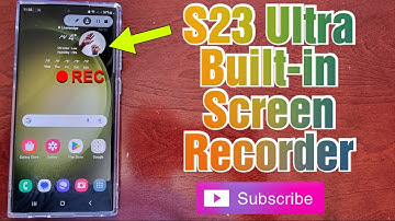 Samsung Galaxy S23 Ultra How to use Built -In Screen Recorder Tool ADD Selfie window in Recordings