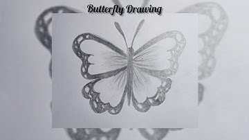 Drawing of butterfly 🦋 || step by step easy Drawing of butterfly for beginners  #drawing #treanding 