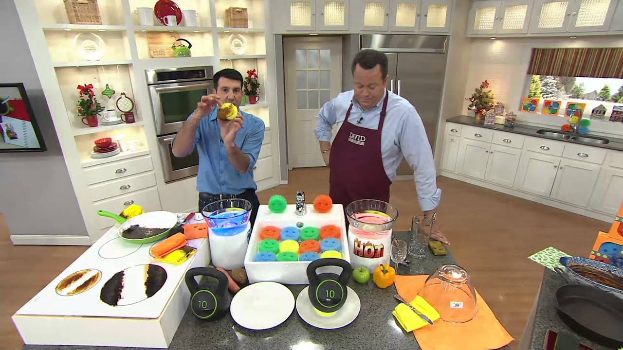 Scrub Daddy Set of (3) MultiColor 4Piece Sponge Gift Packs on QVC