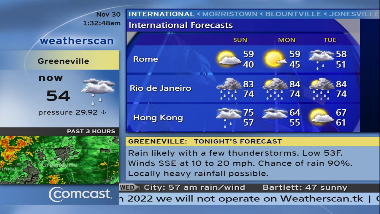 The retro weather channel greeneville tn 37745 weatherscan youtube
