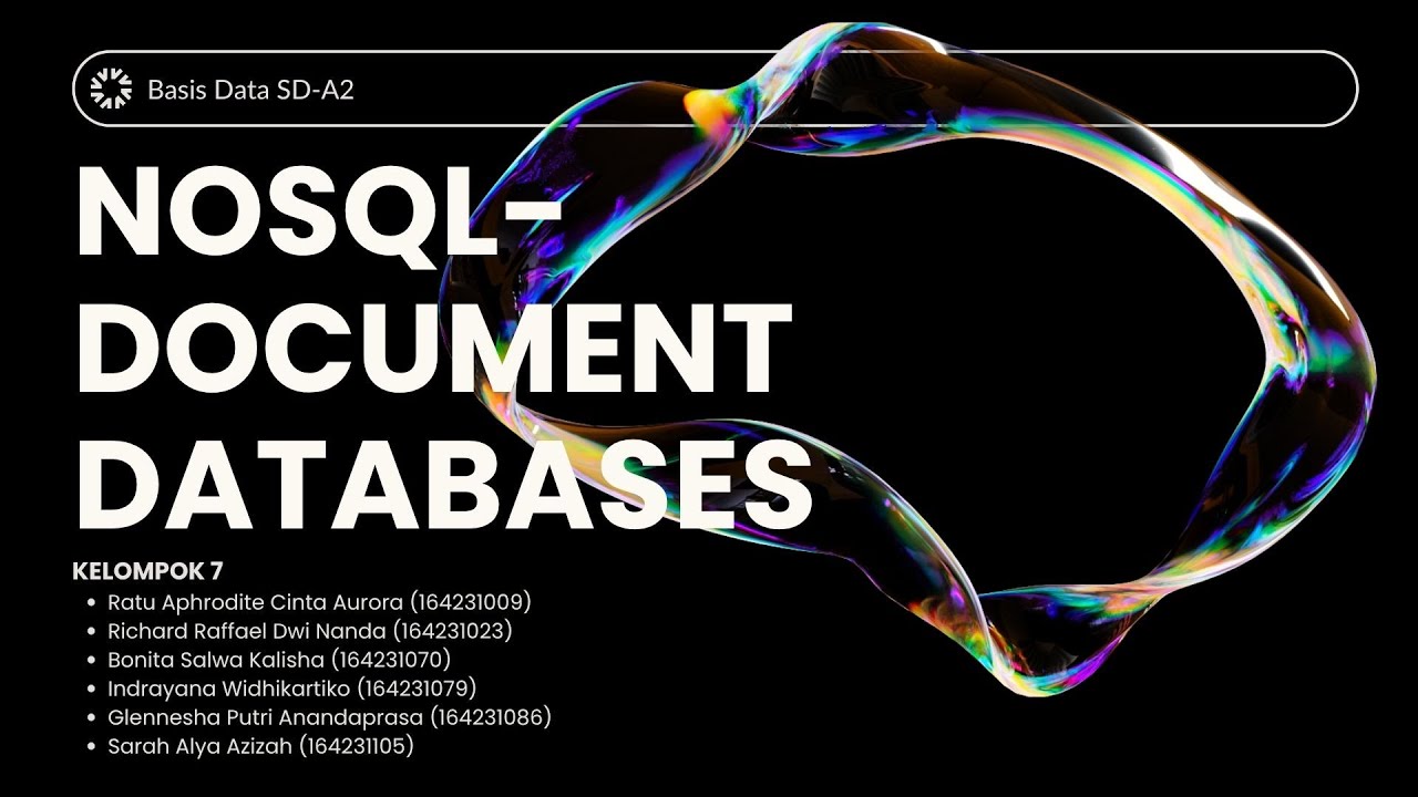 NOSQL DOCUMENT DATABASE - YouTube