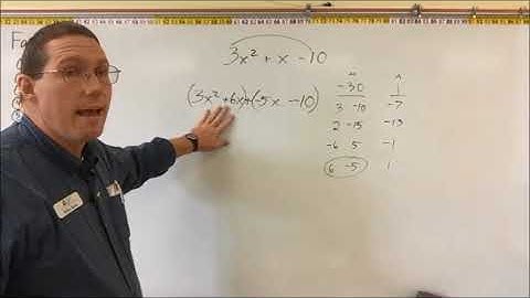 Factoring - Product Sum Grouping - Mr. Ryan