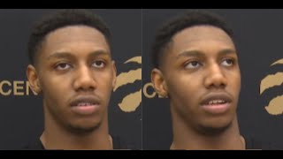 RJ Barrett spoke to the media today for the first time since the passing of his younger brother!!
