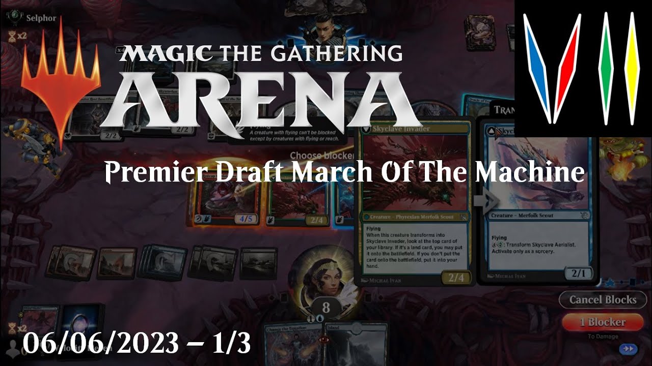 MTG Arena Premier Draft March Of The Machine (06/06/2023 1/3) YouTube
