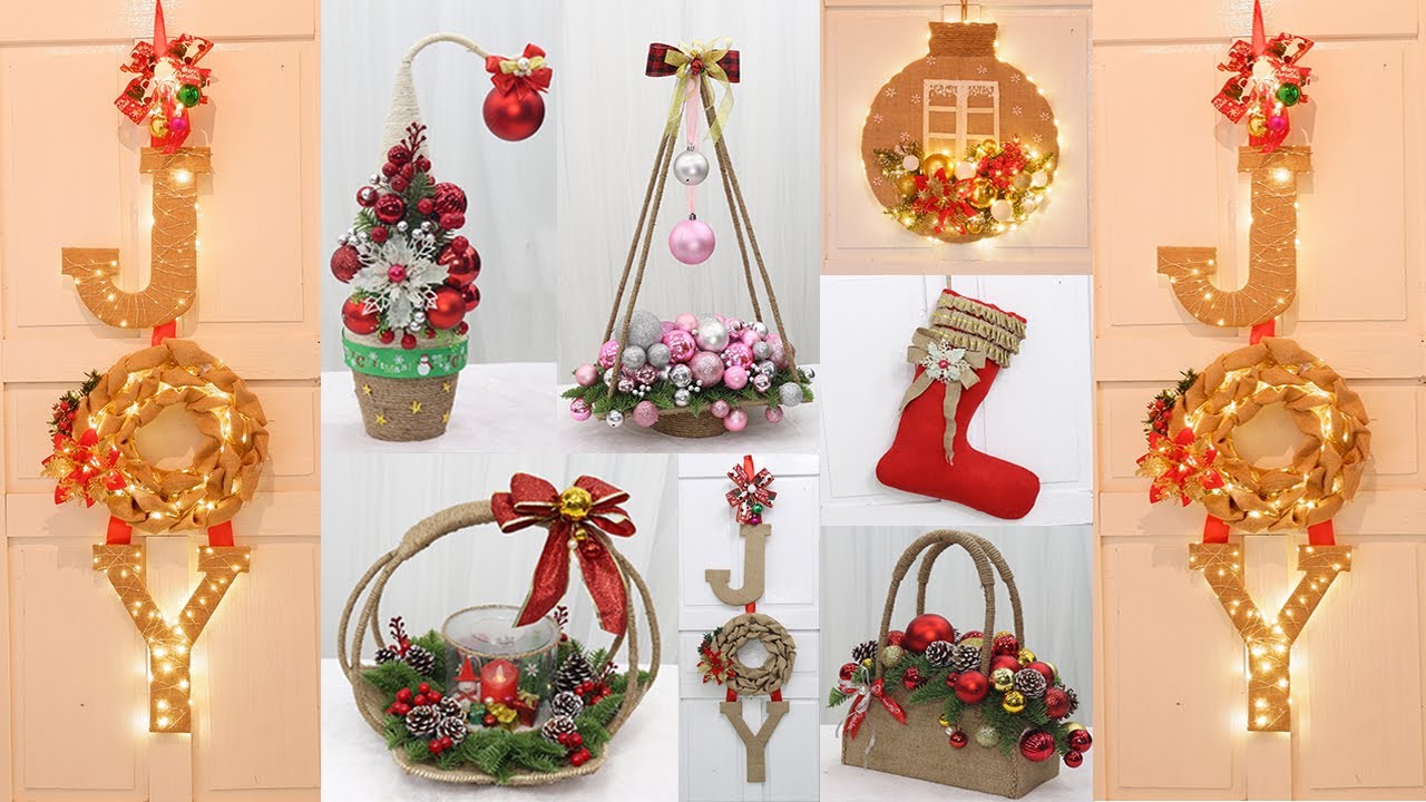 10 Jute craft Christmas decorations ideas Christmas Decoration 2021