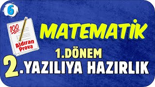 6.Sınıf Matematik 1.Dönem 2.Yazılıya Hazırlık 📝 #2023