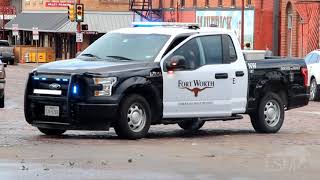 07-12-2021 Fort Worth, TX - strong winds rip roofs off historic stockyard buildings