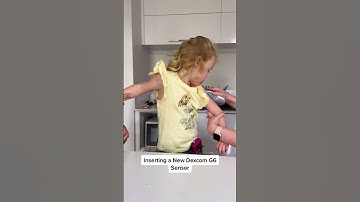 Inserting a New Dexcom G6. Her face shows how worried she is each time!