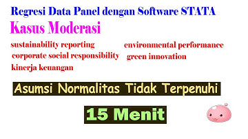 Panel Data Regression with STATA Software, Moderation Case, October 20, 2025