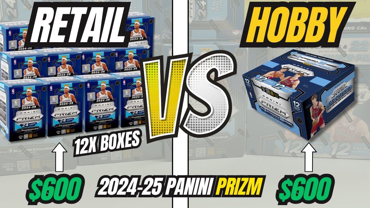 🔥RETAIL VS HOBBY🔥 2024-25 Panini Prizm Basketball Hobby Box vs 12 Retail Boxes