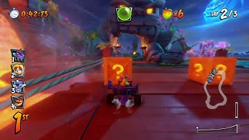 CTR Nitro Fueled | Single Race | Inferno Island | Random Character | Difficulty Medium